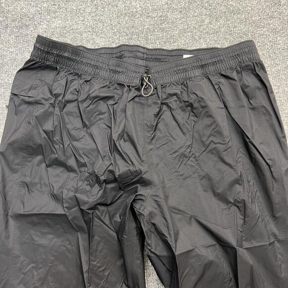 REI Co-op Pants Mens Medium Short Black Rain Nylon Ripstop Water Resistant Shell - Picture 4 of 14